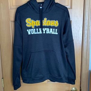 Women’s Spartans Volleyball Large Black Adidas Sweatshirt
